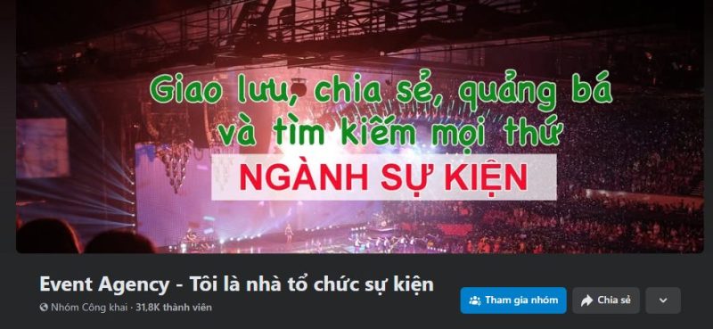 Group Facebook Ngành Sự Kiện